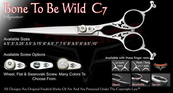 Bone To Be Wild C7 Straight Signature Grooming Shears