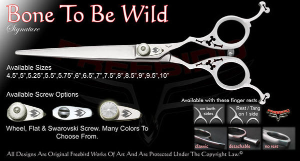 Bone To Be Wild Straight Signature Grooming Shears