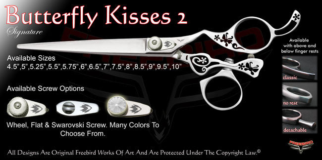 Butterfly Kisses 2 Swivel Thumb Signature Grooming Shears