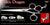 Celtic Dragon 3 Hole V Swivel Touch Grooming Shears