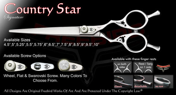 Country Star Straight Signature Grooming Shears
