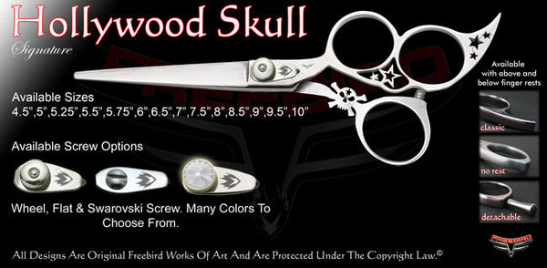 Hollywood Skull 3 Hole Signature Hair Shears