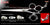 Love 3 Hole Double V Swivel Touch Grooming Shears