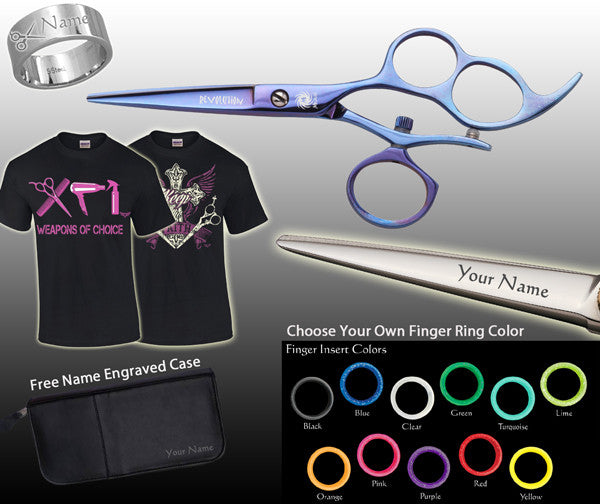 Mukai 3 Hole Swivel Blue Titanium 5"