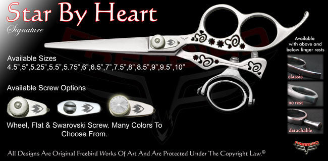 Star By Heart 3 Hole Double Swivel Thumb Signature Hair Shears