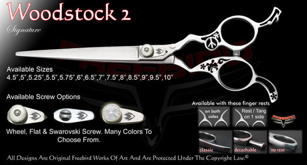 Woodstock 2 Straight Signature Grooming Shears